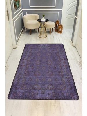 Dolce Mariee Vintage Desenli Dijital Baskı Kaymaz Taban Halı H0085