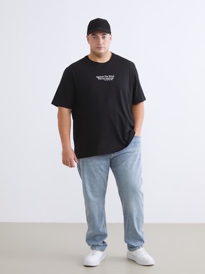 LC Waikiki Indigo Büyük Beden 710 Loose Fit Erkek Jean Pantolon