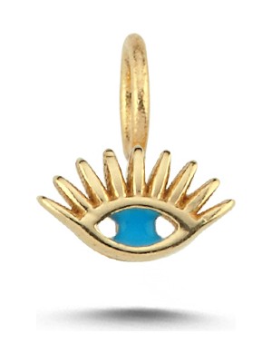 Cherry By Özkonak Mavi Kirpik Göz Charm