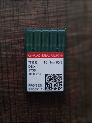 Groz Beckert Düz Makine Iğnesi No:8 İnce Dip Metal Malzeme ile 5 Parça Hassas Dikiş