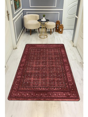 Dolce Mariee Vintage Desenli Dijital Baskı Kaymaz Taban Halı H0090