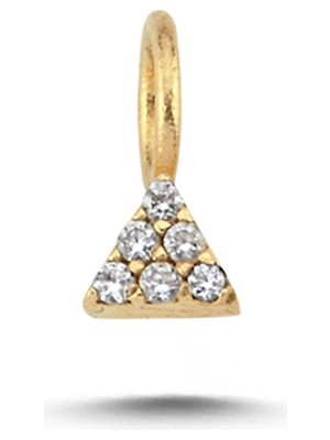 Cherry By Özkonak Luna Taşlı Üçgen Charm