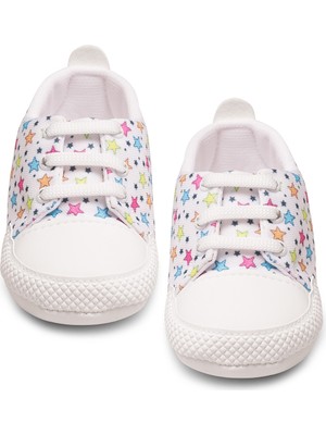 Babyshez Yıldız Desenli Convers Bebek Patik Ayakkabı