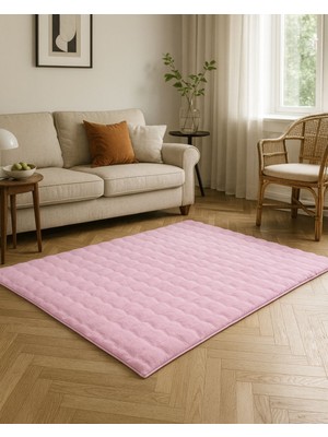 Etka Home Bubble – Pudra Ithal Tavşan Tüyü Peluş Halı