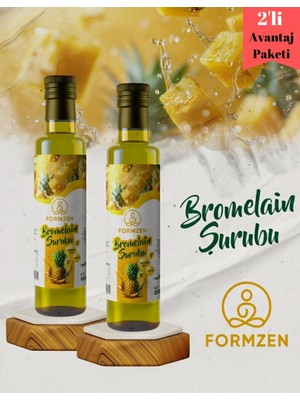Formzen Bromelain Ananas Içeren Detox Şurubu 250 ml - 2 Adet