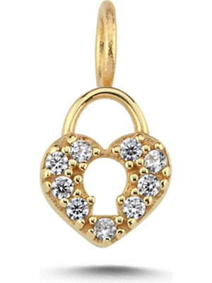 Cherry By Özkonak Taşlı Kalp Zarafeti Charm