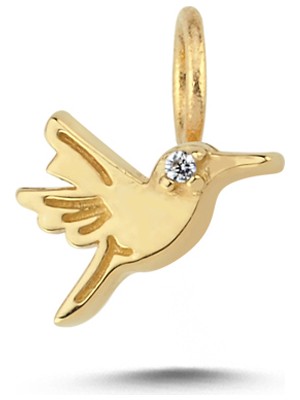 Cherry By Özkonak Taşlı Kuş Charm