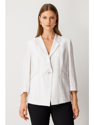 Ekol Şerit Taş Detaylı Duble Kol Ceket