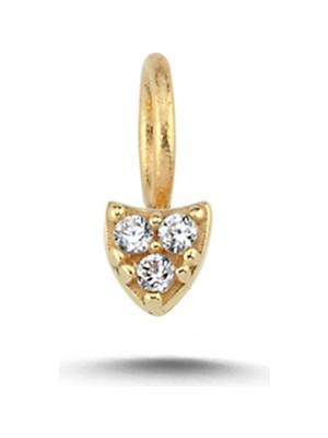 Cherry By Özkonak Taşlı Minimal Ok Ucu Charm