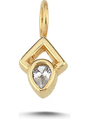 Cherry By Özkonak Damla Taşlı Üçgen Form Charm