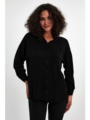 Yakamor Kadın Oversıze Poplin Gömlek