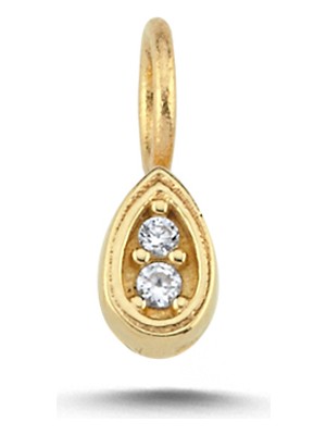 Cherry By Özkonak Taşlı Oval Charm