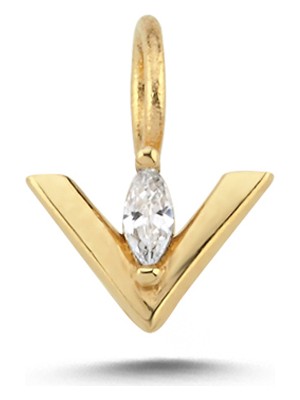 Cherry By Özkonak Oval Taş Detay V Charm