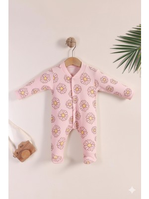 Kidello Kız Bebek Tulum Papatyalı Patikli