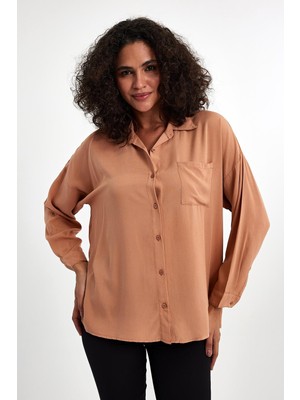 Yakamor Kadın Oversıze Poplin Gömlek