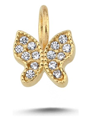 Cherry By Özkonak Işıltılı Kelebek Charm