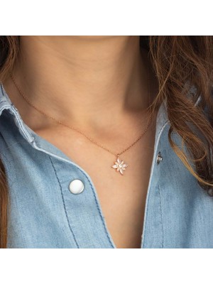 By More Özel Tasarım Umut Çiçeği Gümüş Kolye