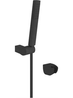 Kale Rain Line Sürgülü El Duşu Takımı 1 Fonksiyonlu Mat Siyah