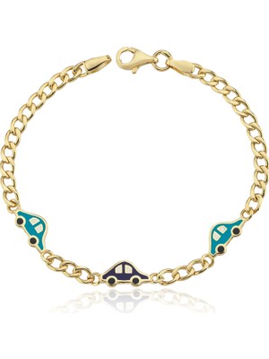 Cherry By Özkonak Üçlü Araba Çocuk Bilekliği