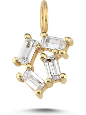 Cherry By Özkonak Dikdörtgen Taşlı Bağlantılı Charm