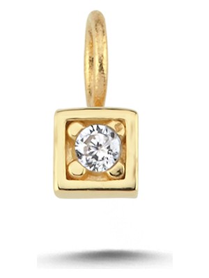 Cherry By Özkonak Işıltılı Taşlı Kare Charm