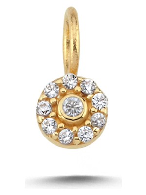 Cherry By Özkonak Işıltı Yuvarlak Taşlı Charm