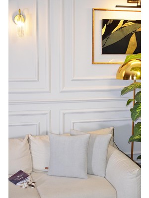 Bir Home Teddy Jakar Özel Tasarım 2'li Dekoratif Kırlent Kılıfı 43X43 cm