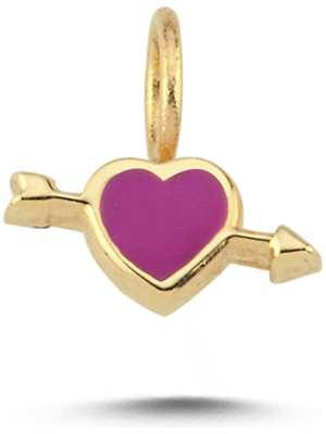 Cherry By Özkonak Mor Kalp Ok Charm