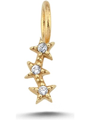 Cherry By Özkonak Sıralı Taşlı Yıldız Charm