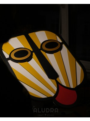 Pop Art Ahşap Duvar Dekoru Tablo (50X36CM)-ORACLE Lıon