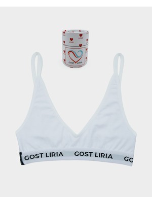 GOST LİRİA - Bare Kadın Bralet Beyaz
