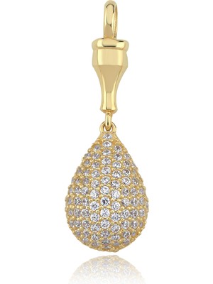 Cherry By Özkonak Taşlı Damla Drop Altın  Charm