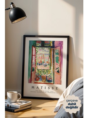Persona Istanbul Henri Matisse "açık Pencere" (1905) - Fovizm Renkli Sanat Posteri (Çerçevesiz)