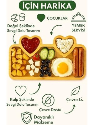 Karokstore Mta -Tech Kalpli Bambu Sunum Tabağı –%100 Doğal Ahşap, Kuruyemiş, Lokum, Çikolata ve Kahve Yanı Ikramlık Tabak – Şık ve Sağlıklı Hediye Seçeneği