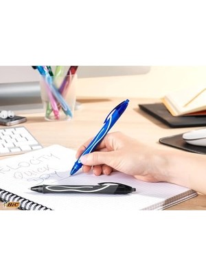 Karokstore Gel-Ocity Dry Hizli Kuruyan Jel Kalem 12'li Kutu Mavi, 0.7 mm Orta Kalınlıkta Uç, Hızlıca Kuruyan Jel Mürekkep