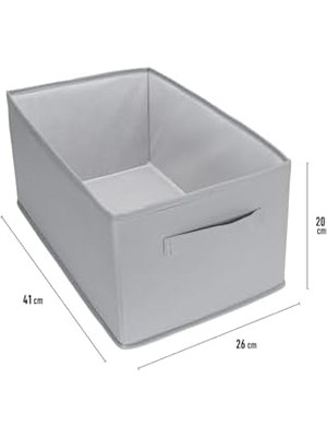 Karokstore Dolap Içi Pantolon Düzenleyici Saklama Kutusu Organizer (Açık Gri)