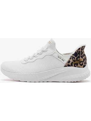 Skechers Bobs Squad Choes Memory Foam Womens Sneaker Hafızalı Taban Lastik Bağcıklı Kadın Günlük Spor Ayakkabı Beyaz