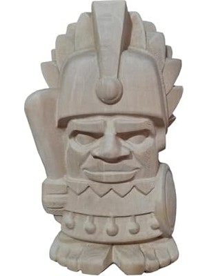 Karokstore Ahşap Dekoratif Büst Heykeli Maya