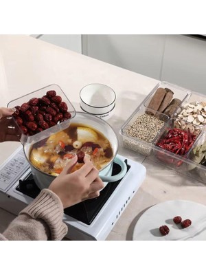 Karokstore 8'li Saklama Kabı Seti, Kahvaltılık Taşıma Kutulu ve Düzenleyici, Buzdolabı Organizeri ve Piknik Için Ideal, Çok Amaçlı Saklama Çözümü (Yeşil)