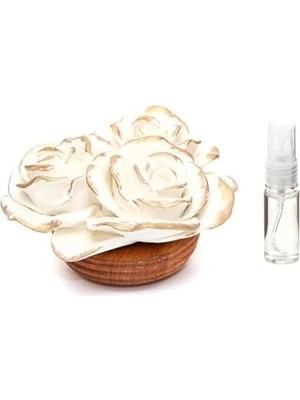 Karokstore Detaylı Vanilya Kokulu Büyük Seramik Gül Buketi