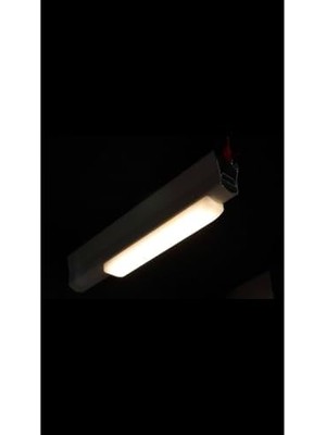 Karokstore 5 Adet 24V Dekoratif Tente & Pergola LED (15CM)-DÜZ Taban-Beyaz 6500K