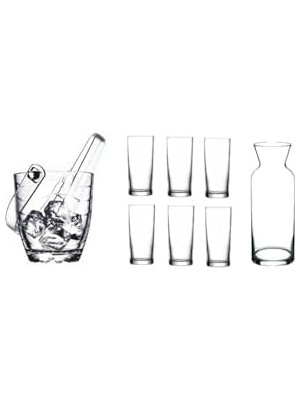 Karokstore Rakı Bardak ve 9 Parça Rakı Bardağı ve Buz Kovası Seti