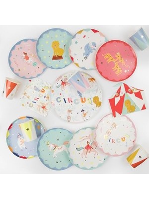 Karokstore - Circus Dinner Plates - Sirk Tabaklar (L) (X8)