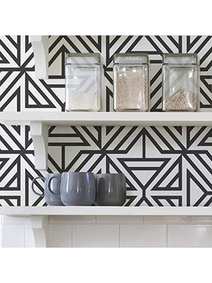 Karokstore NUS3499 Siyah Doğrusal Duvar Kağıdı