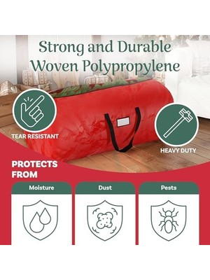 Karokstore Elf Stor ile Saklama Çantası, Plastik, Kırmızı, -Larage