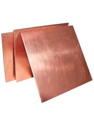 Karokstore Kaplamasız Saf Bakır Levha Plaka 10X10 cm - 1 Adet