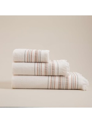 Karokstore Derin El Havlusu 30X50 Cm, Ekru/mango