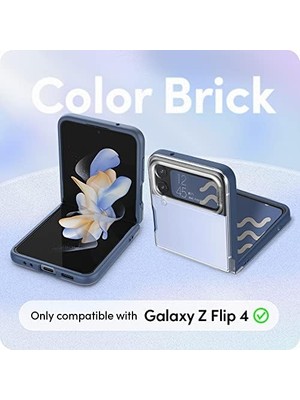 Karokstore Ciel By Galaxy Z Flip 4 ile Uyumlu Kılıf Brick Coast - ACS05244