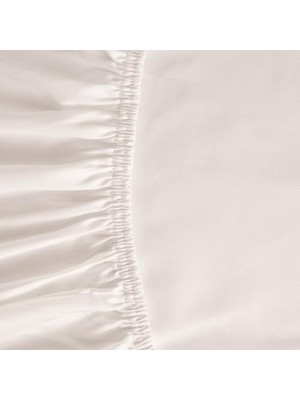 Karokstore Bedroom Lia Lastikli Carsaf Seti 100X200 (Ek 35 Cm) Beyaz
