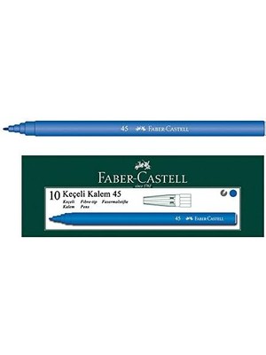 Karokstore Iğne Uçlu Keçeli Kalem Seti, 10’lu, Mavi Renk, Havalandırmalı Kapak, Kağıt ve Karton Yüzeyler Için Uygun